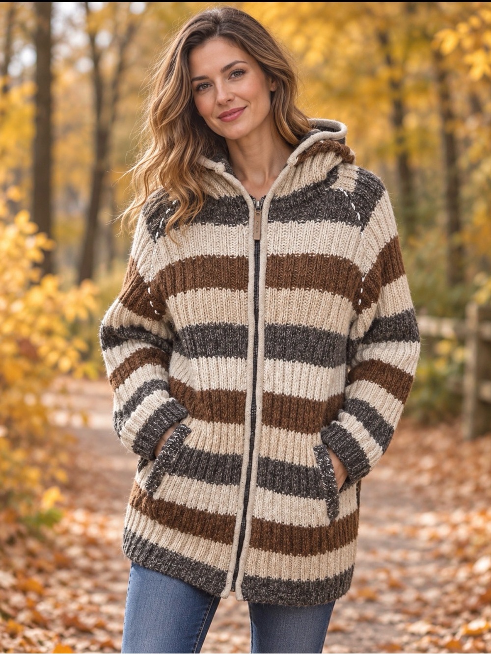 Kyber wool hooded sweater lined with polar fleece XL
